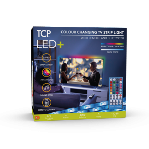 RUBAN LED TV 2X0.5M RGBW TELECOMMANDE IR
