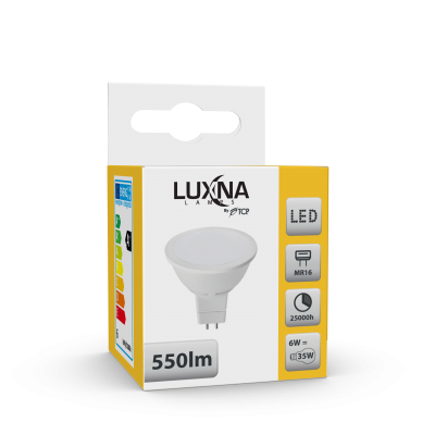 LAMPE LED MR16 12V GU5.3 6W 550LM 100D 3