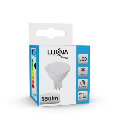 LAMPE LED MR16 12V GU5.3 6W 550LM 100D 4